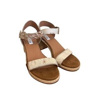 Myra Bag Two-Tone Tan and Cream Espadrille Sandals